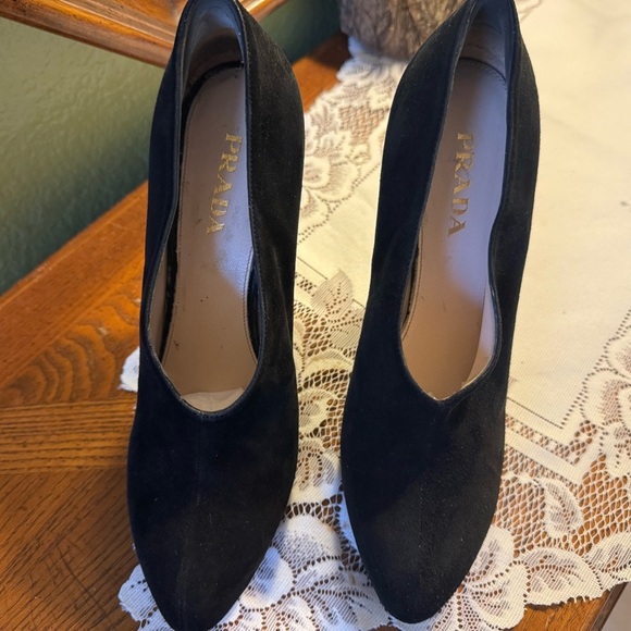 Prada Shoes - Prada Women's Black Suede Shoes